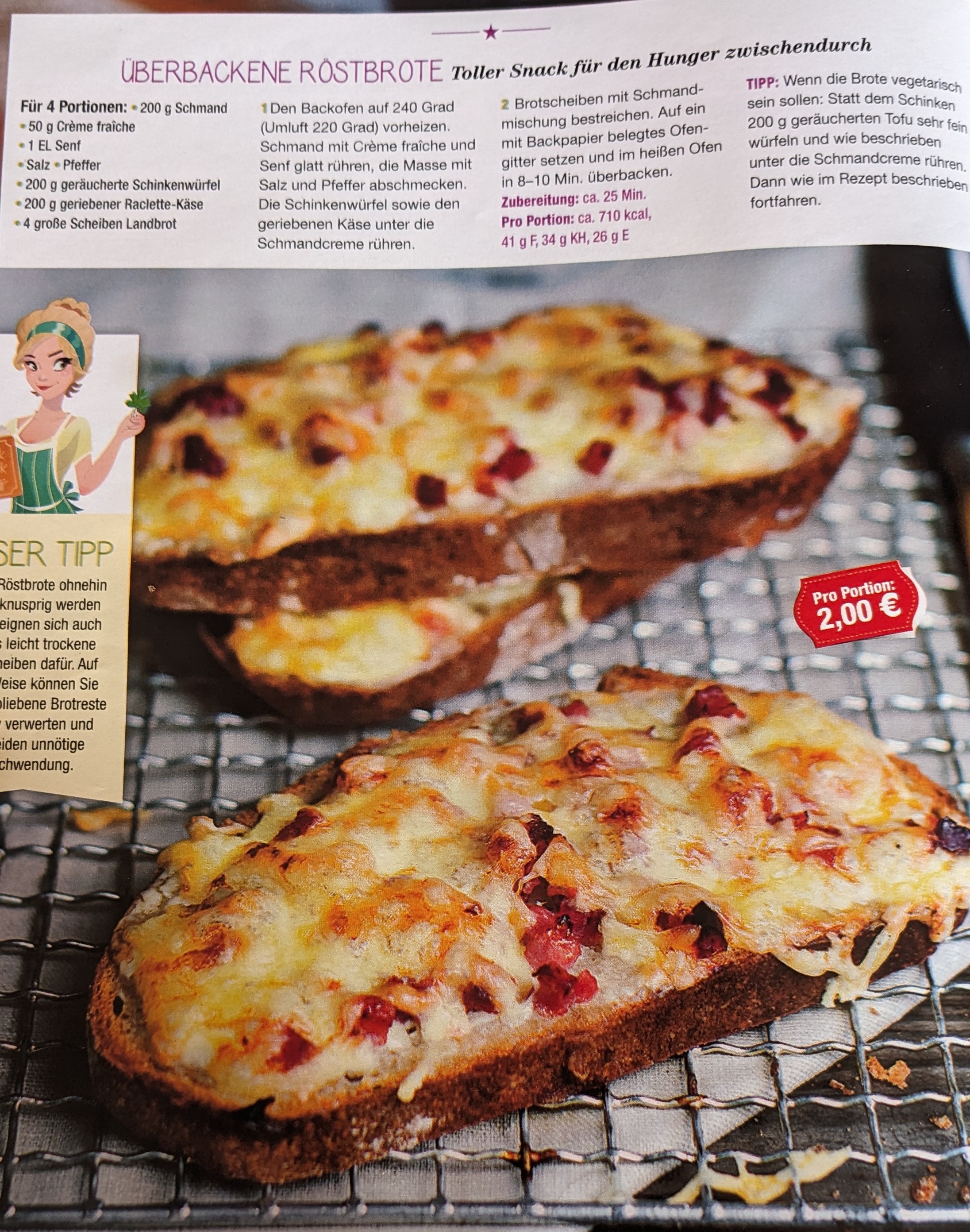 Überbackene Röstebrote